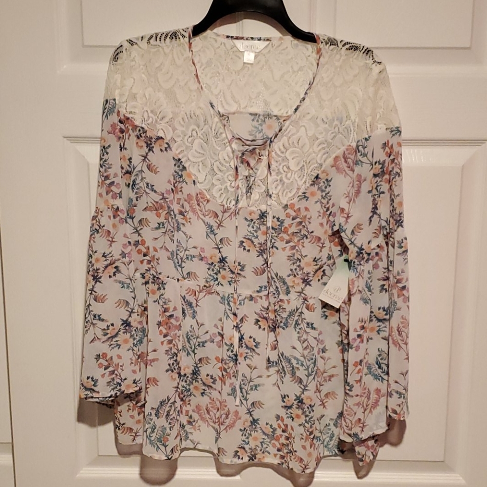 💞NWT Decree boho flowy blouse